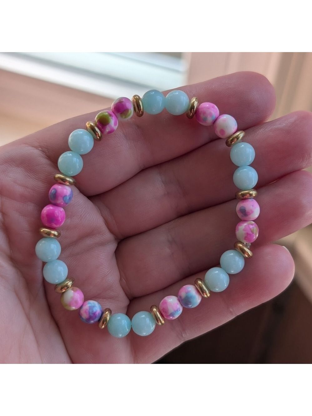 Spring Time Beaded Bracelet - Picture 3 of 4